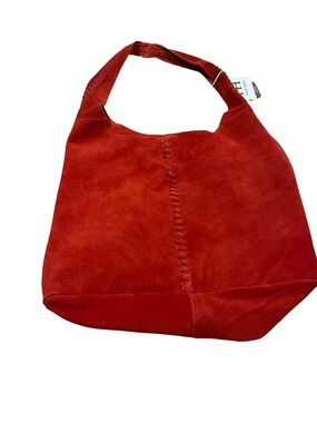 Haute Hippie RED Festival suede hobo bag NWT- 100% Red Leather Bag - slouchy